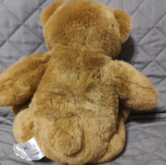 Vintage Build A Bear Plush Light Brown Bear Brown Nose Stuffed Animal 1990s 15" - Picture 5 of 12